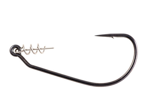  Owner 5101-111 Offest Shank Worm Hook Black Chrome 1/0 : Fishing  Hooks : Sports & Outdoors
